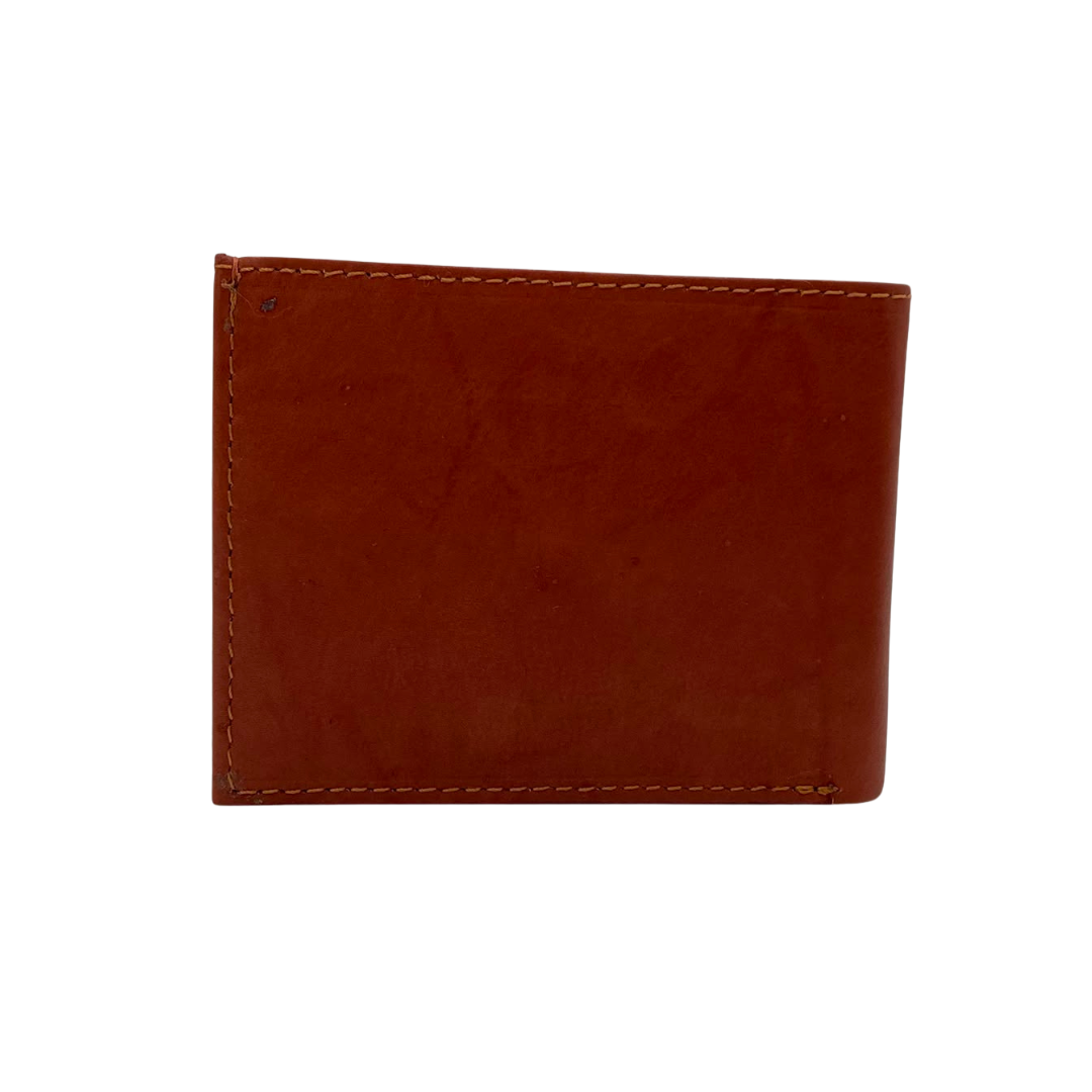 Mens Genuine Leather Mens wallet Leather Lined Bi fold Wallet For Men # 1426