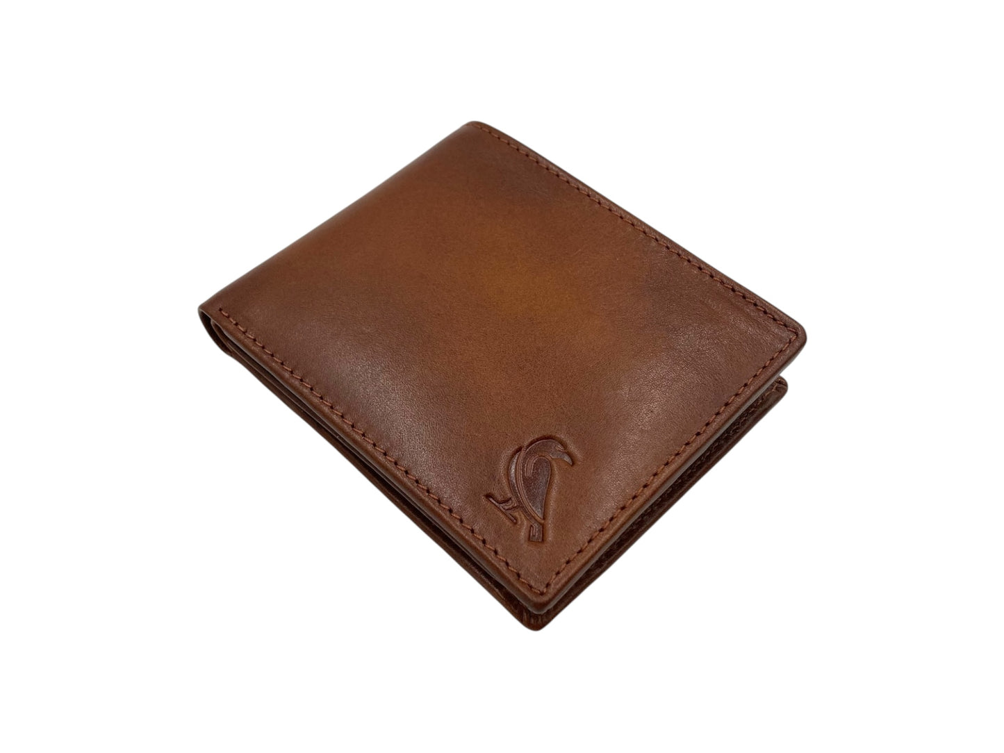 VacaPelle 10-12 Card & Coins Billfold Genuine Leather Wallet # 1001C