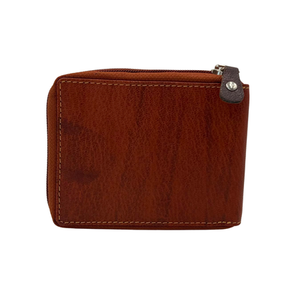 Fullzip leather mens Wallet #1013Z