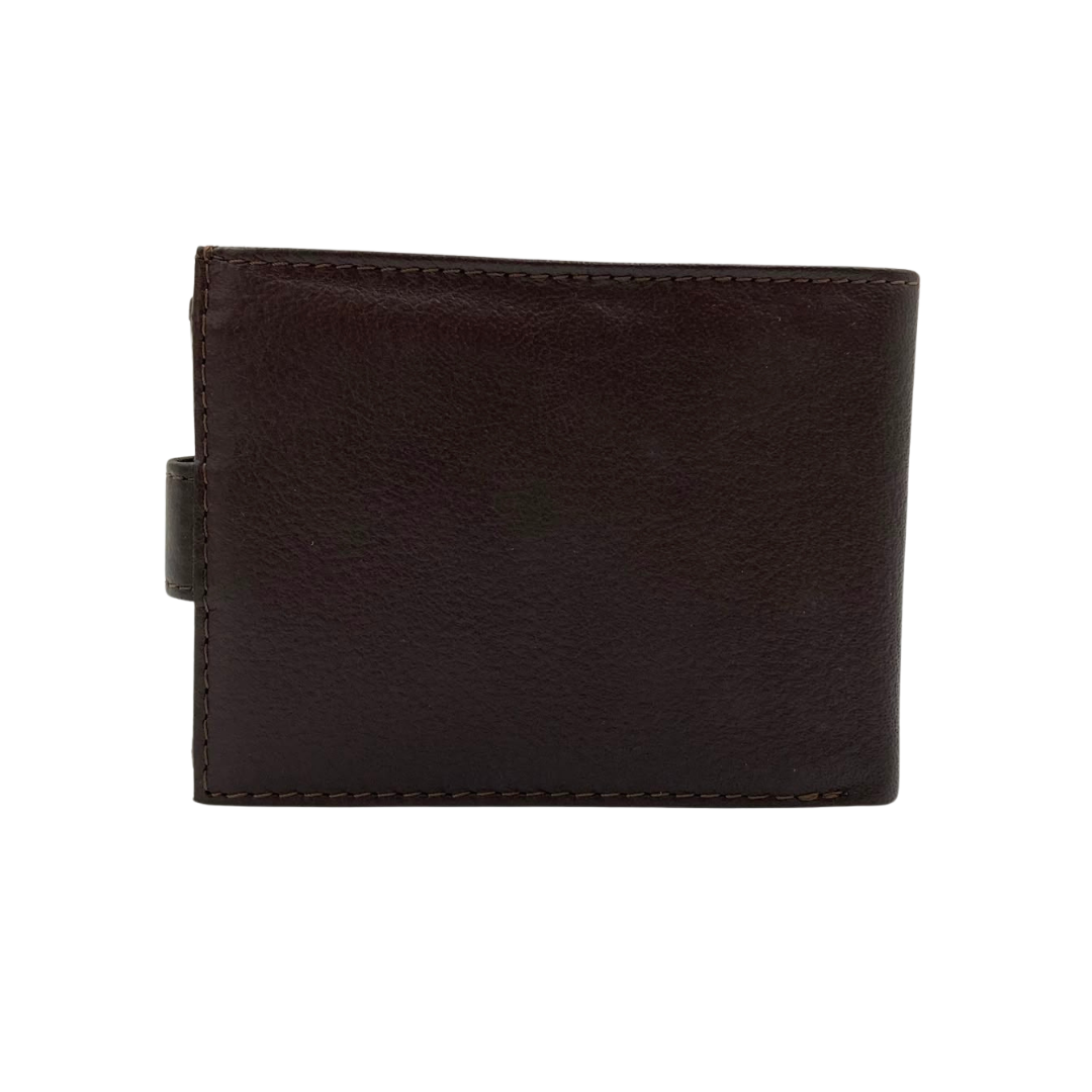 Mens Genuine Leather Mens wallet Leather Lined Bi fold Wallet For Men # 1013L