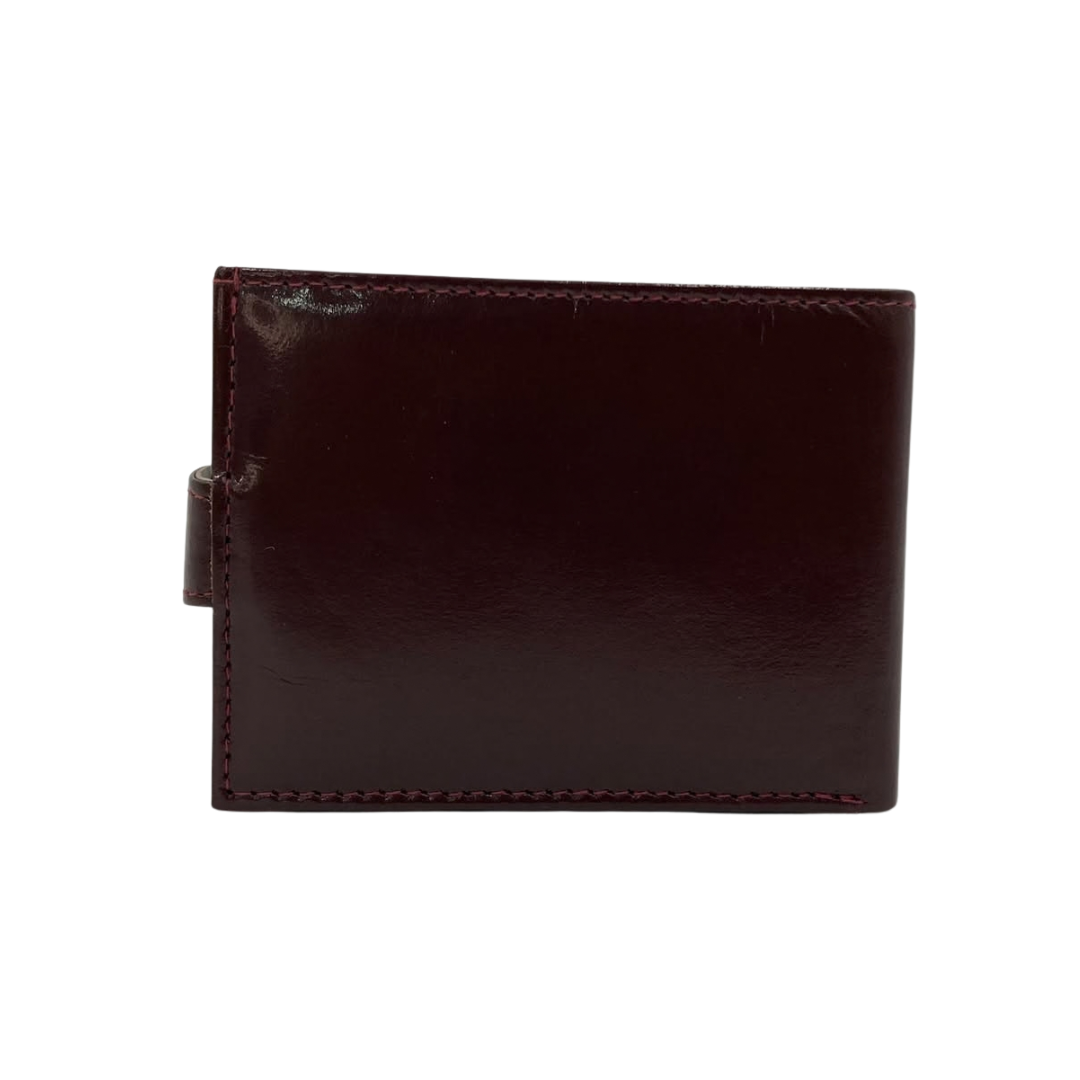 Classic Men's Waterproof Bifold Leather Wallet with Flip ID Window #892L