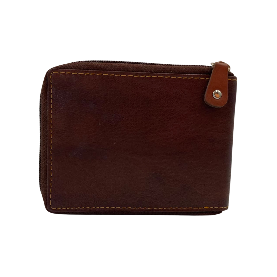 Fullzip leather mens Wallet #1013Z