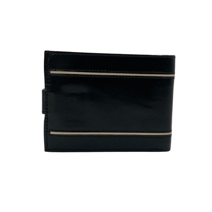 Classic Men's Waterproof Bifold Leather Wallet with Flip ID Window # 892L (D.L.)