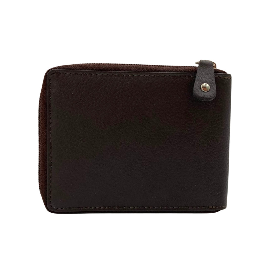 Fullzip leather mens Wallet #1013Z