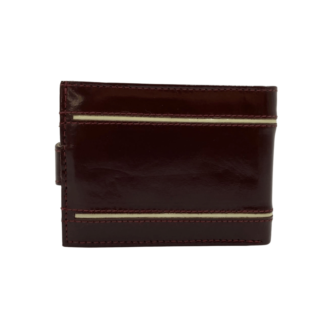 Classic Men's Waterproof Bifold Leather Wallet with Flip ID Window # 892L (D.L.)