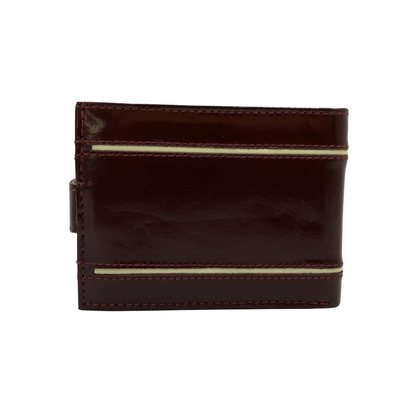 Classic Men's Waterproof Bifold Leather Wallet with Flip ID Window # 892L (D.L.)