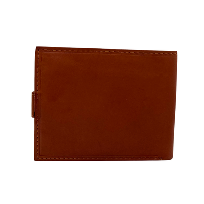 Mens Genuine Leather Mens wallet Leather Lined Bi fold Wallet For Men # 1013L