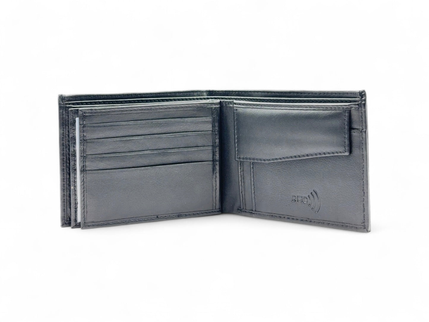 Smooth Premium 18 Card Billfold RFID Wallet with Coin Pocket #983CP