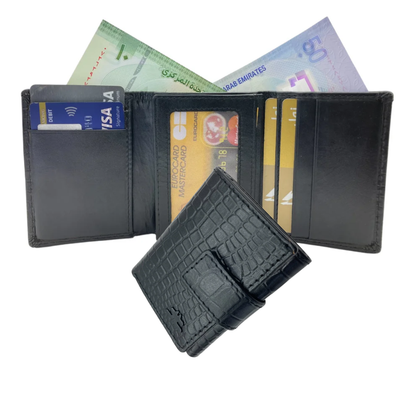 Trifold Wallet RFID Slim Wallets 10 Card - 1539L