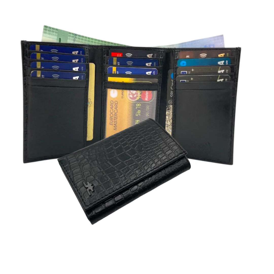Trifold Wallet RFID Slim 15 Credit Card # 1802