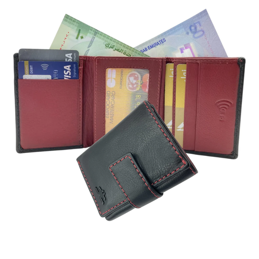 Trifold Wallet RFID Slim Wallets 10 Card - 1539L