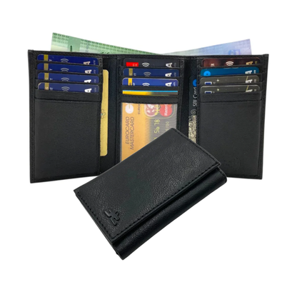 Trifold Wallet RFID Slim 15 Credit Card # 1802