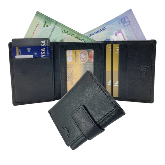 Trifold Wallet RFID Slim Wallets 10 Card - 1539L
