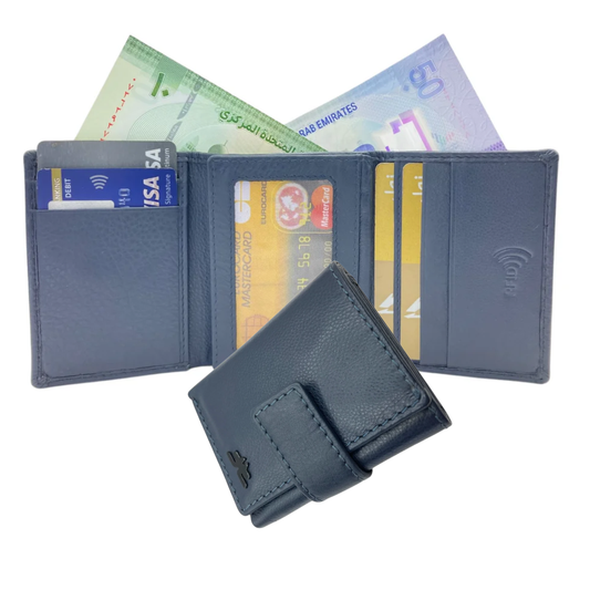 Trifold Wallet RFID Slim Wallets 10 Card - 1539L