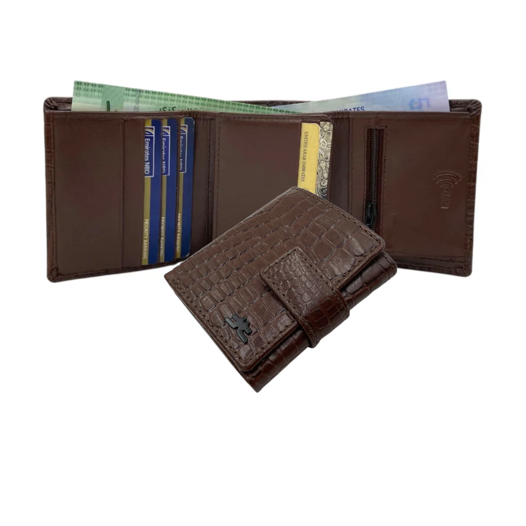 Trifold Wallet RFID Slim 12 Credit Card # 1178L