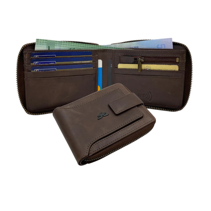 ZipVault 11 Card Full Zip Wallet RFID #4675Z