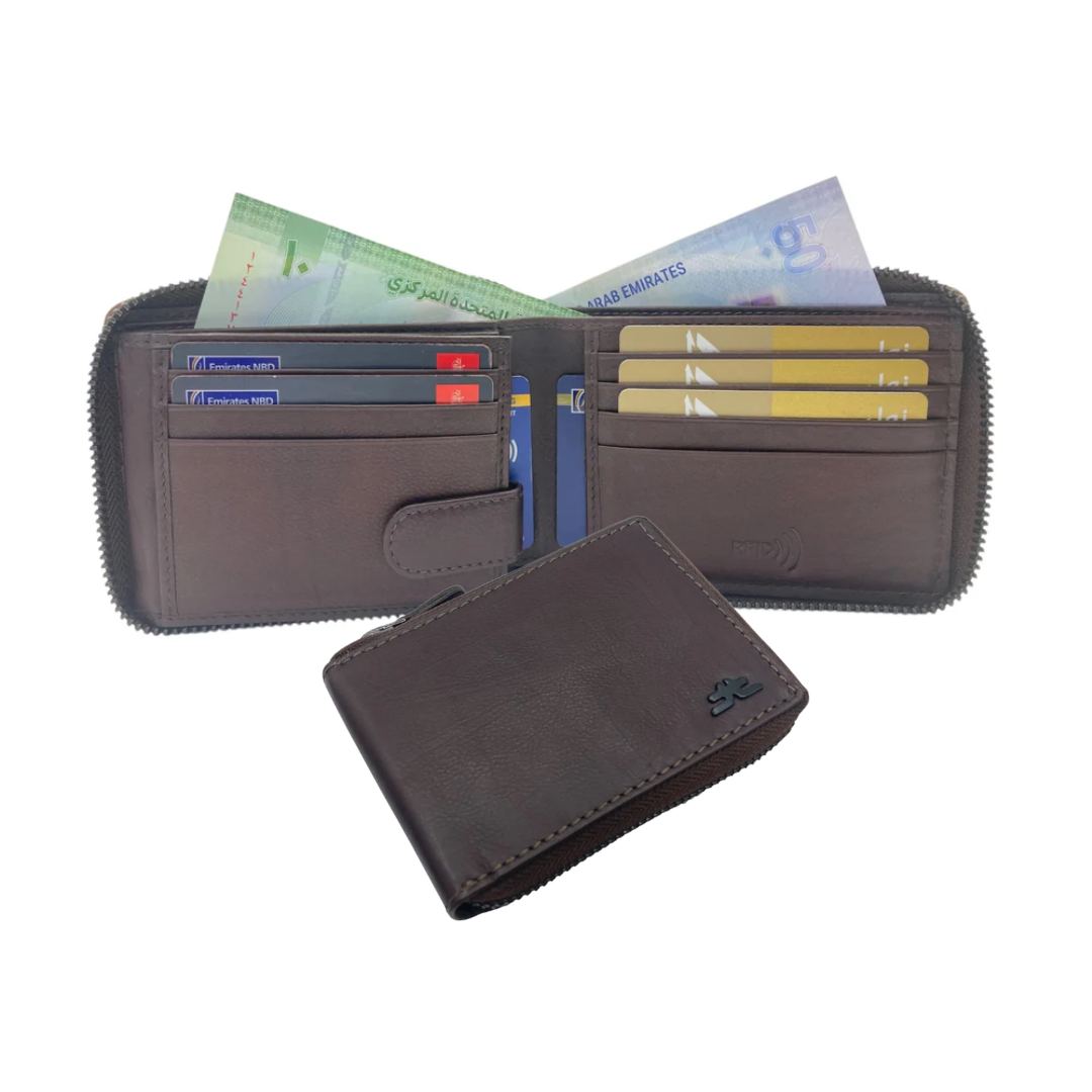 ZipVault Full Zip Bifold Wallet RFID # 1013Z