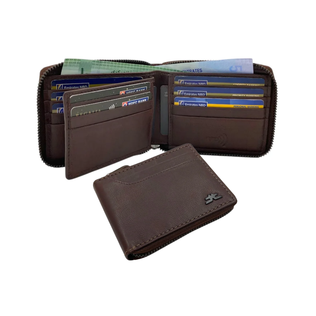 ZipVault 16 Card Full Zip Wallet RFID #4094NZ.2