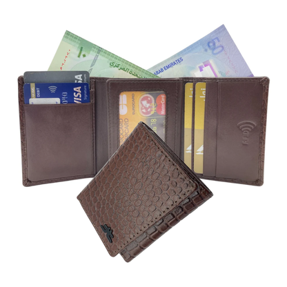 Trifold Wallet RFID Slim Wallets 10 Card- 1539