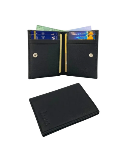 Slim Bifold Inside Button Card & Cash Wallet # RFID 1977L