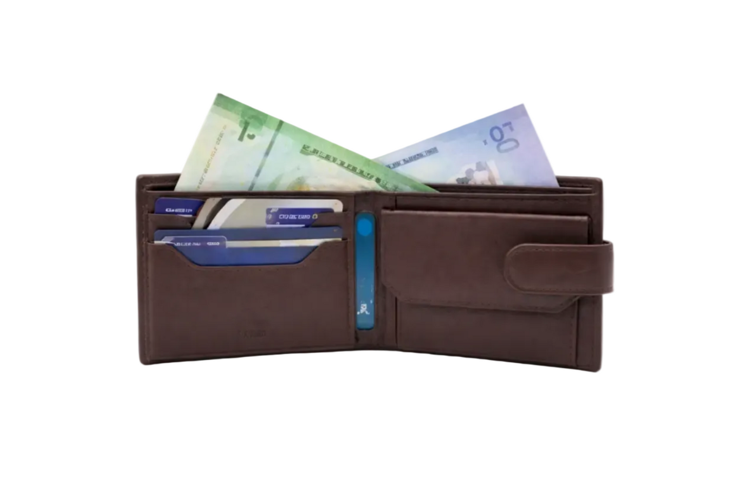 Slim & Compact Leather Bi-Fold Wallet # 1256CL