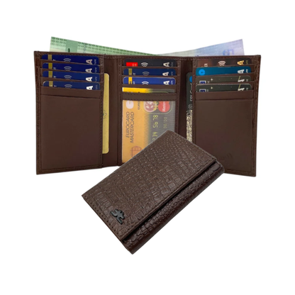Trifold Wallet RFID Slim 15 Credit Card # 1802