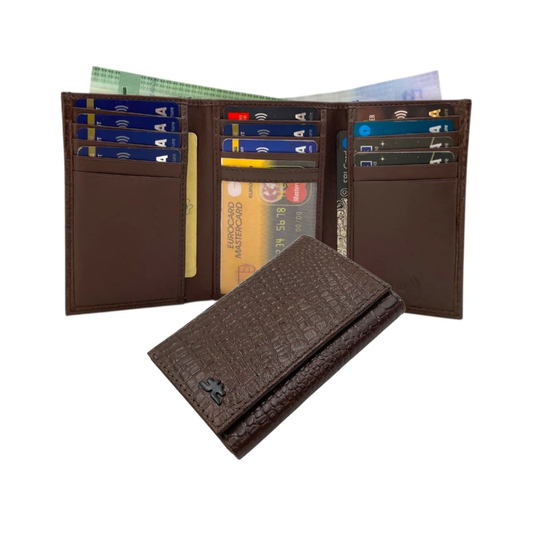 Trifold Wallet RFID Slim 15 Credit Card # 1802