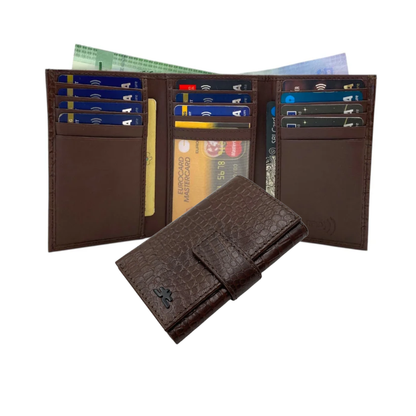 Trifold Wallet RFID Slim 15 Credit Card # 1802L