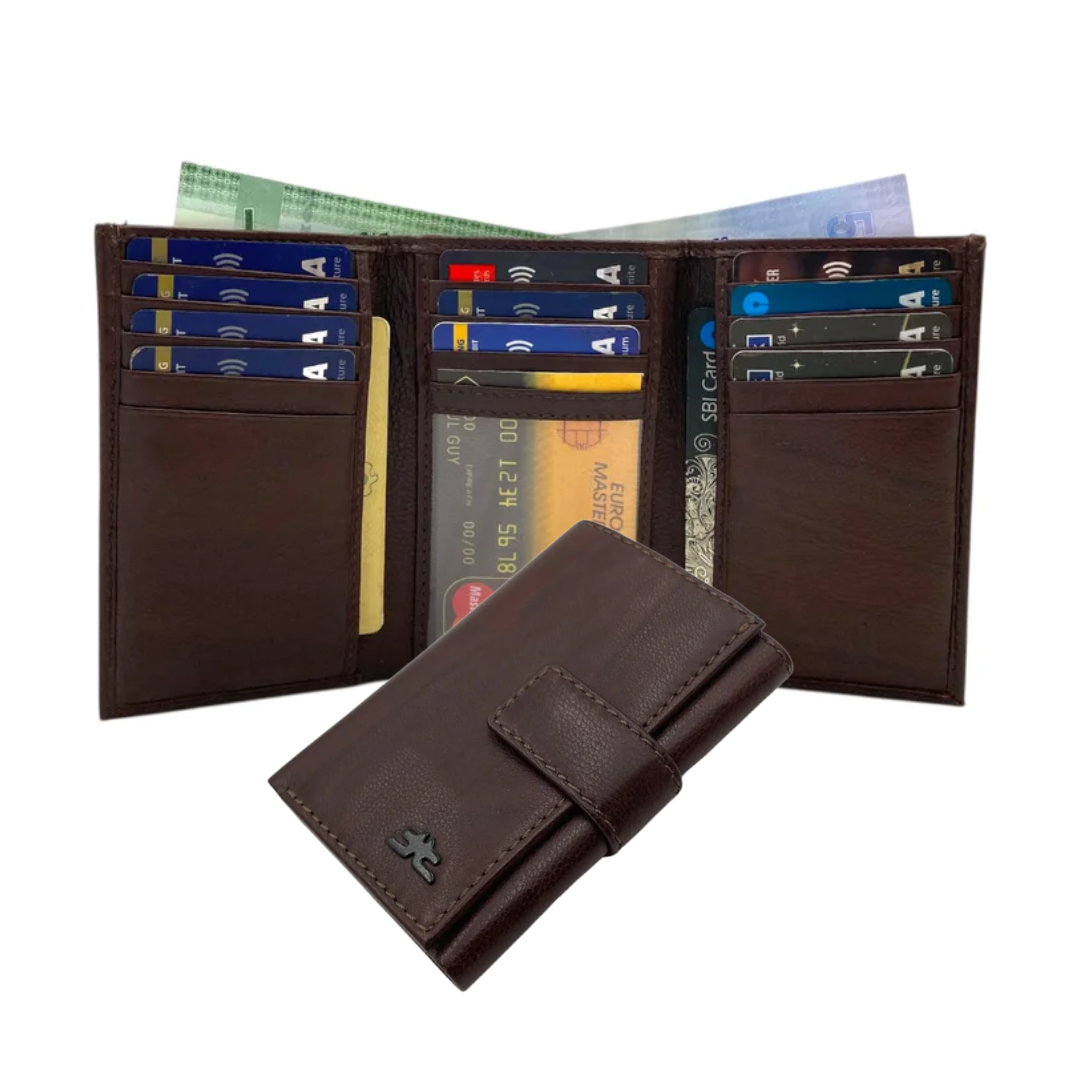 Trifold Wallet RFID Slim 15 Credit Card # 1802L