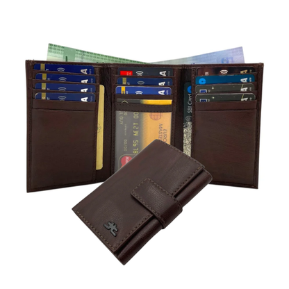 Trifold Wallet RFID Slim 15 Credit Card # 1802L