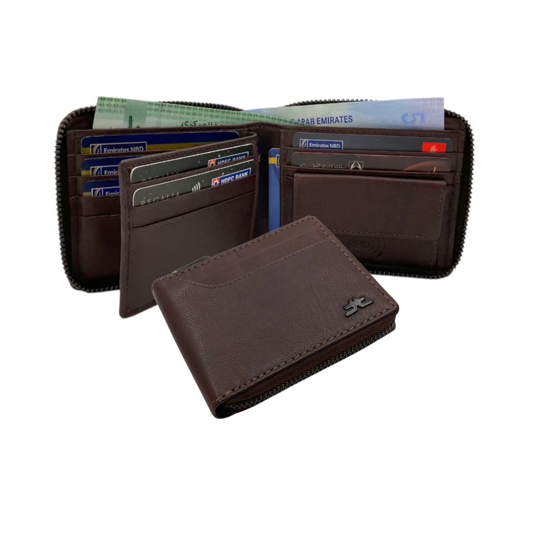 ZipVault 12 Card Full Zip Wallet RFID #4094CNZ.2