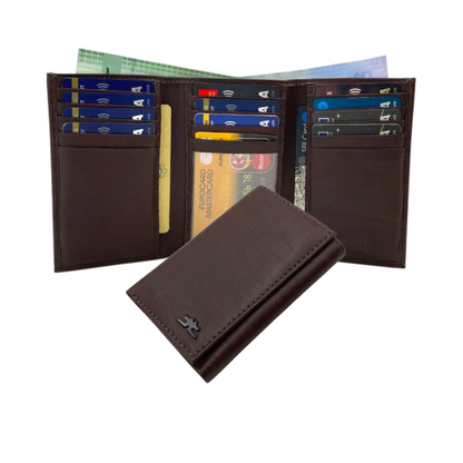 Trifold Wallet RFID Slim 15 Credit Card # 1802