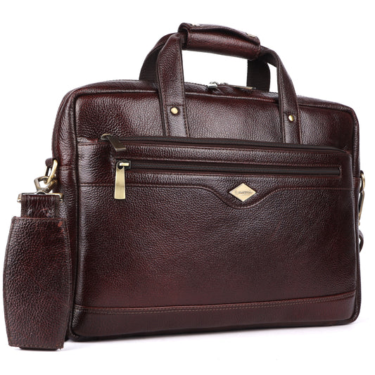 Trailblazer Classic Leather Laptop Bag #2815