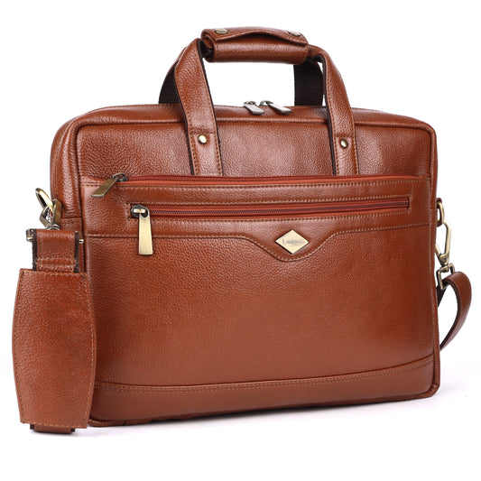 Trailblazer Classic Leather Laptop Bag #2815