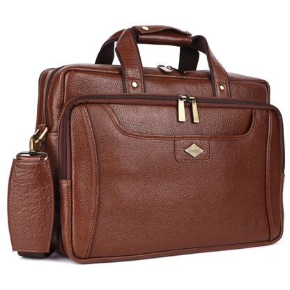 Voyager Leather Laptop Bag Classic #2818