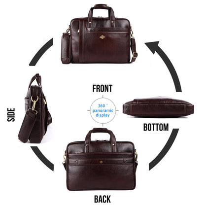 City Classic Leather Laptop Bag # 2866