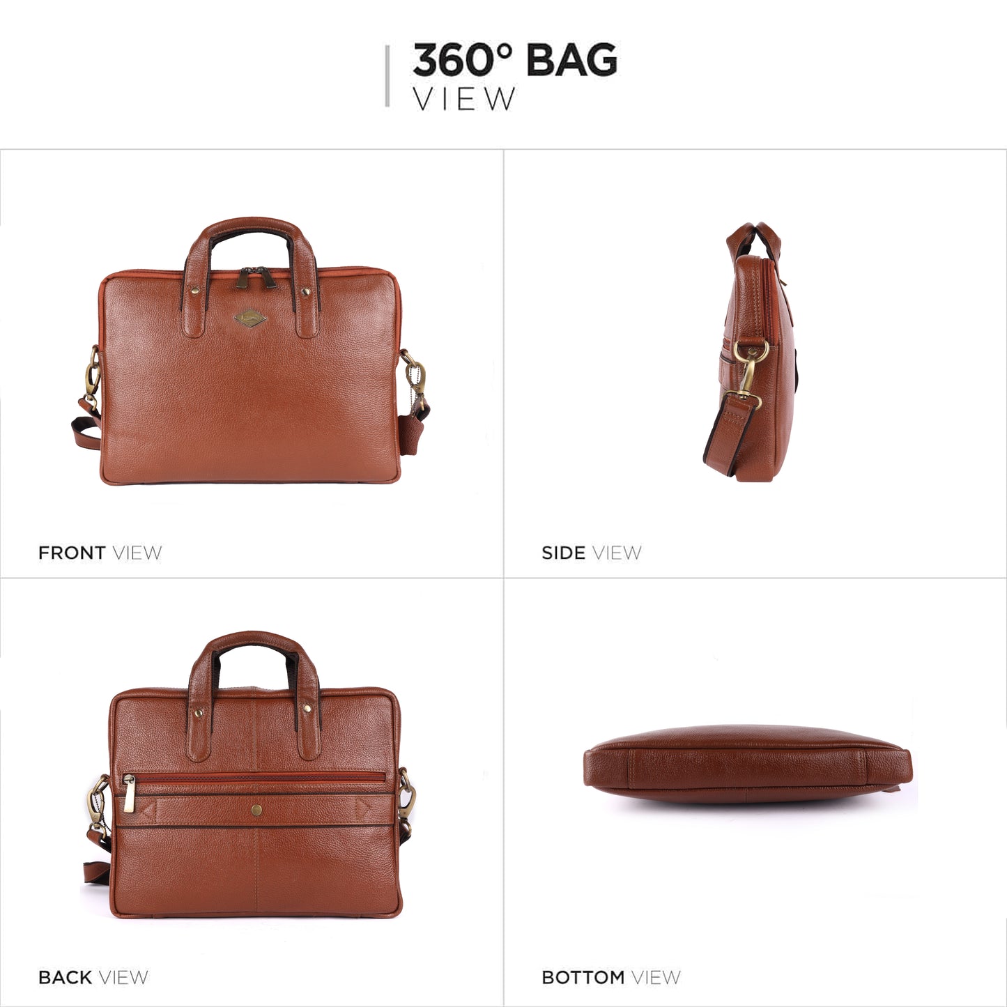 Ultra Light Classic Leather Laptop Bag #2817