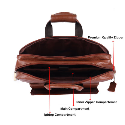 Expandable Leather Laptop Organiser Classic # 2819