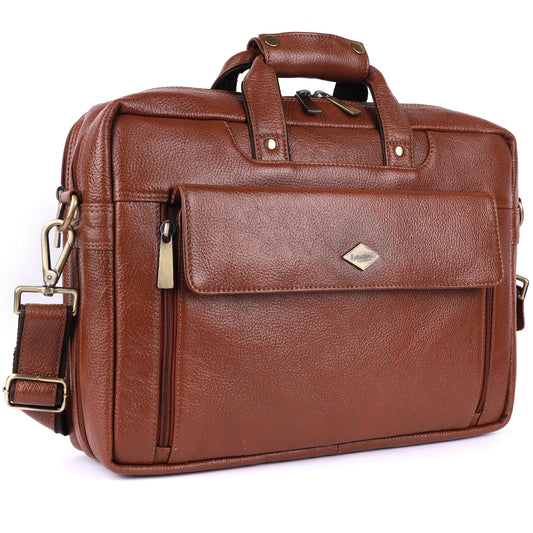 Expandable Leather Laptop Organiser Classic # 2819