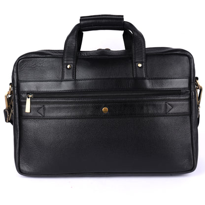 City Expandable Classic Leather Laptop Bag # 2868