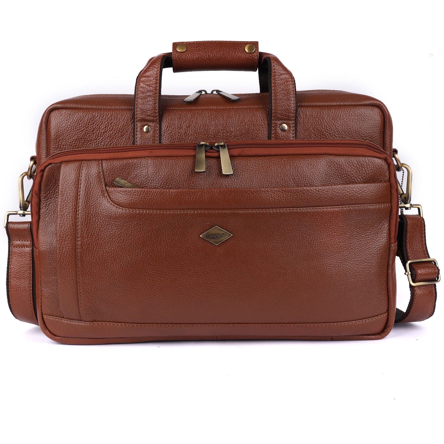 City Expandable Classic Leather Laptop Bag # 2868