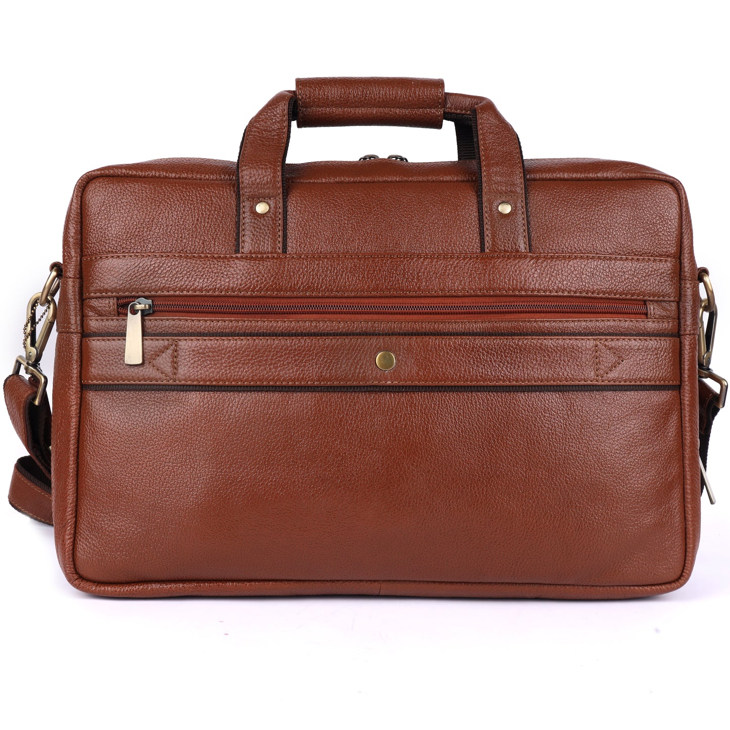 City Expandable Classic Leather Laptop Bag # 2868