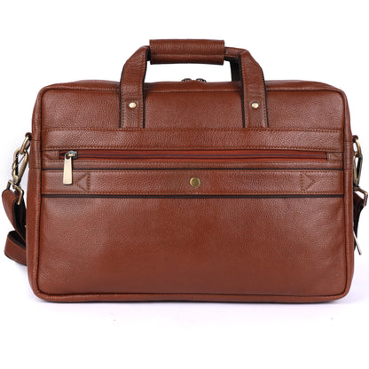 City Expandable Classic Leather Laptop Bag # 2868