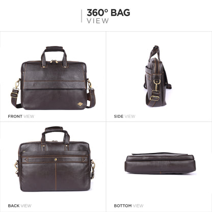 Nomadic Executive Leather Laptop Bag # 2869