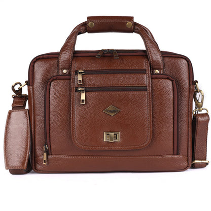 Cityscape Classic Leather Office Laptop Bag # 2870