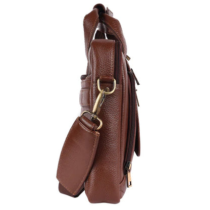 Cityscape Classic Leather Office Laptop Bag # 2870