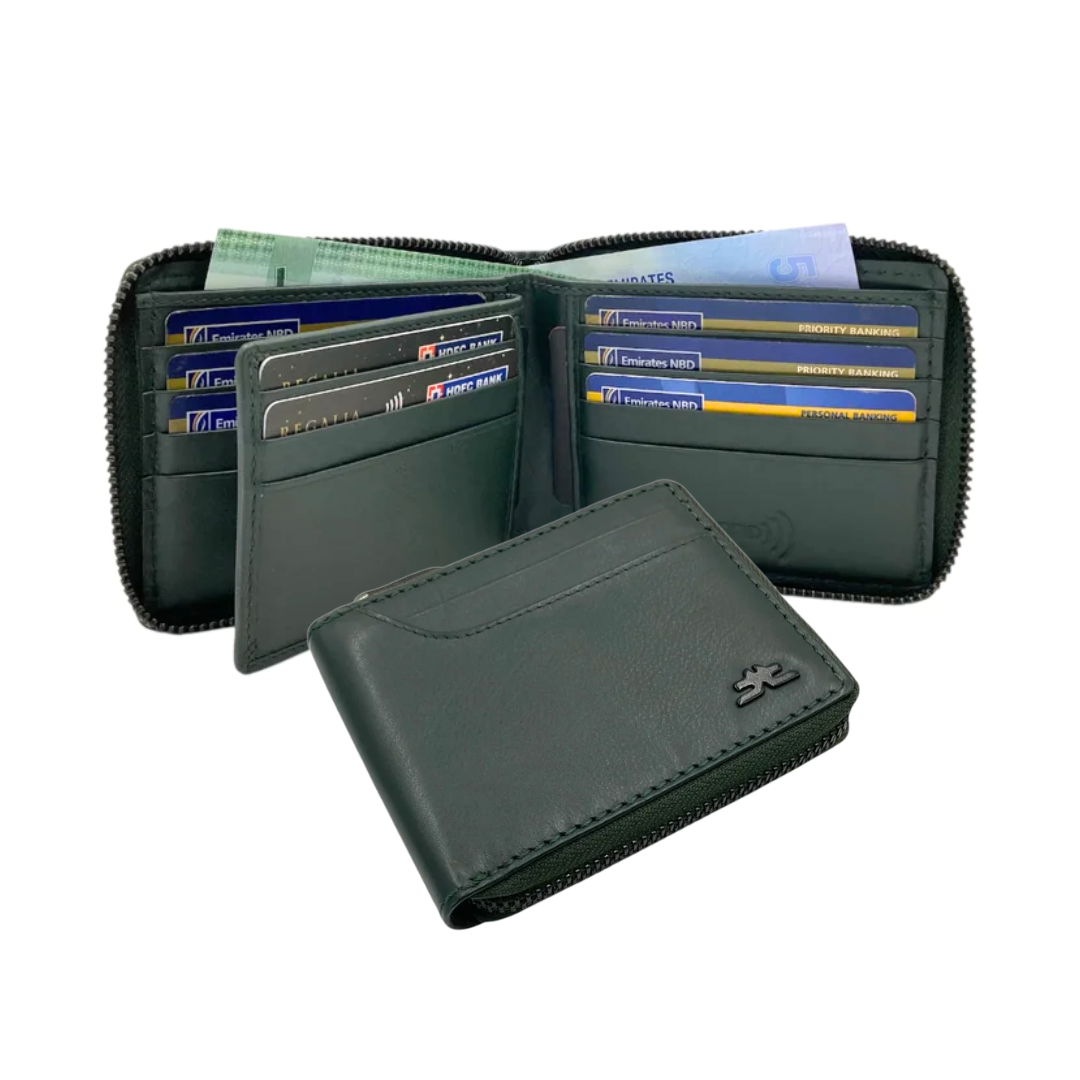 ZipVault 16 Card Full Zip Wallet RFID #4094NZ.2