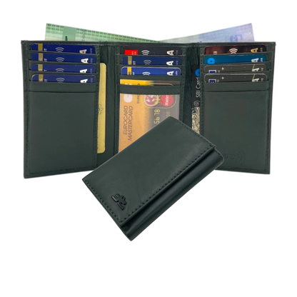 Trifold Wallet RFID Slim 15 Credit Card # 1802