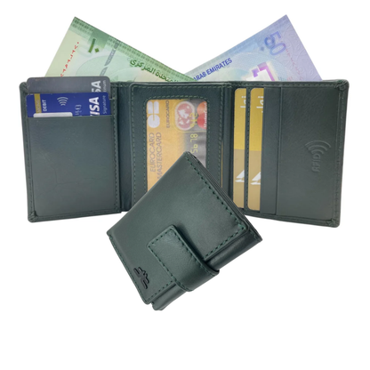 Trifold Wallet RFID Slim Wallets 10 Card - 1539L