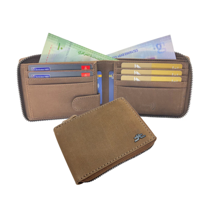 ZipVault Full Zip Bifold Wallet RFID # 1013Z